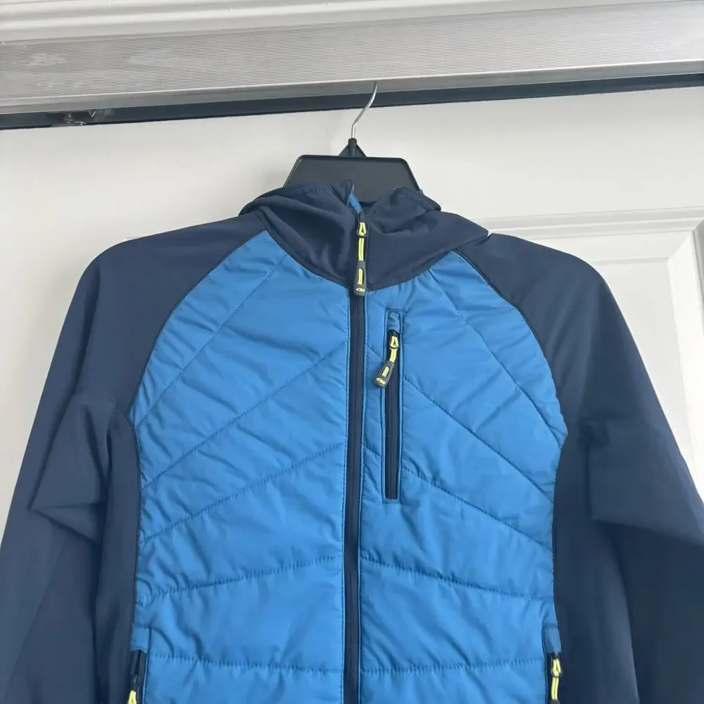 Outdoor Research Women’s Refuge Hybrid Hooded Jacket Blue Size XS Blue
